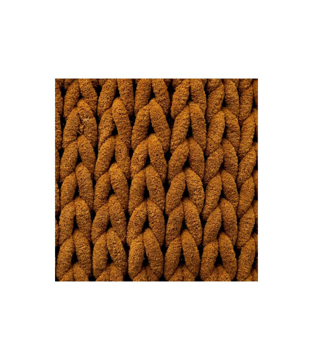 Tapis Salle de Bain Tissé Épais 50x75cm Marron Tabac-3
