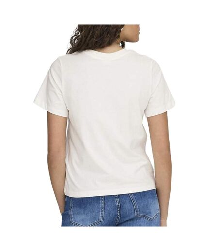T-Shirt blanc femme jdy citron