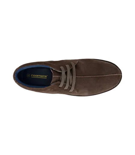 Desert Boots Motif/style Œillets Homme Marron Foncé Roamers