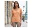 Tee-shirt MAYFLOWER DETROIT1 en coton bio : douceur et style col boutonné orange-1