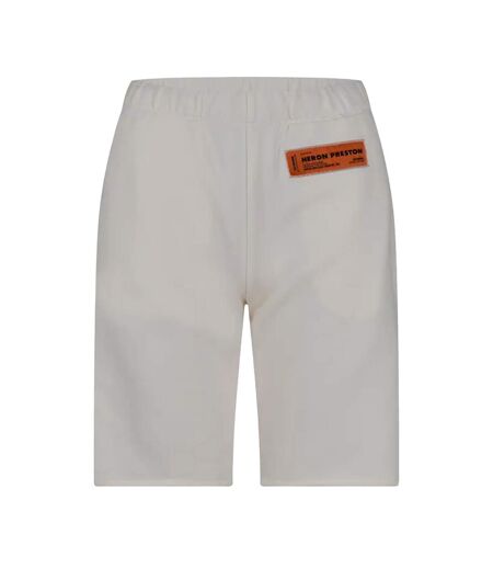 Womens/ladies cotton sweat shorts white Heron Preston