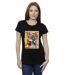 Disney - T-shirt BIG HERO BAYMAX FRED NEWSPAPER - Femme (Noir) - UTBI13108-2