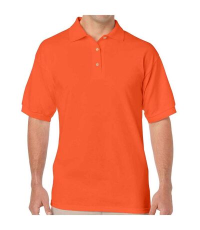 Polo homme orange Gildan