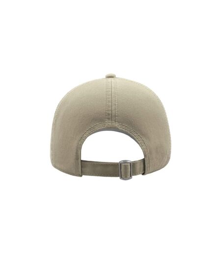 Atlantis Action 6 Panel Chino Baseball Cap (Pack of 2) (Stone)