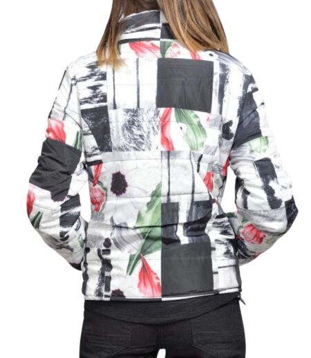 Doudoune Courte Femme Motif graphique SMASH à élégance et Confort