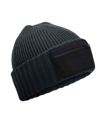 Bonnet Gris Foncé Noir Beechfield