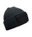 Bonnet Gris Foncé Noir Beechfield-2