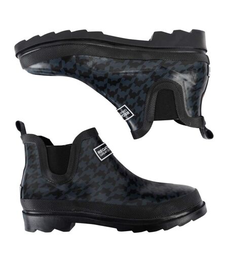 Regatta Great Outdoors Womens/Ladies Harper Low Cut Wellington Boots (Black/Black) - UTRG1006
