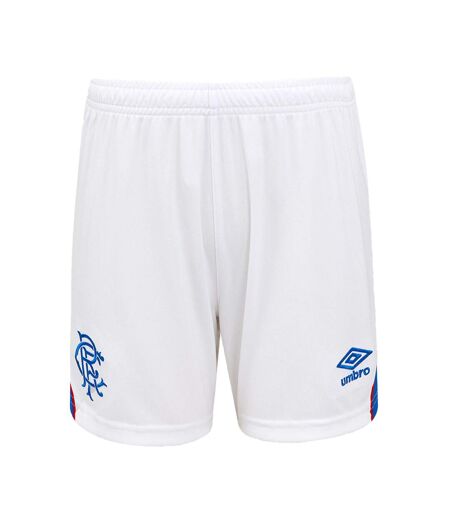 Mens 25/26 Rangers Fc Home Shorts Brilliant White Lapis Blue Umbro