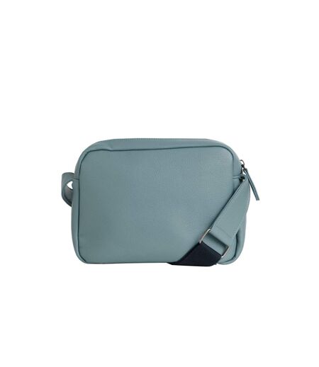 Dion plain vegan leather crossbody bag one size mineral blue Weird Fish