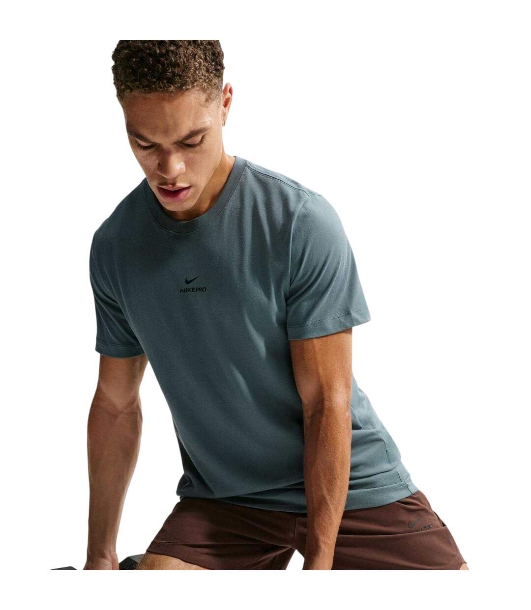 Mens Performance Athletic T-shirt Slate Grey Nike-2