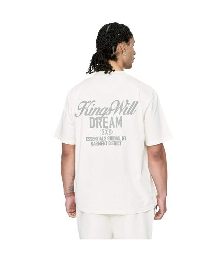Mens Studio Scripted T-shirt White Kings Will Dream