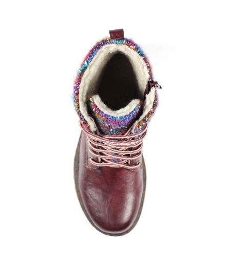 Bottines Jalapeno Femme Bordeaux Lunar