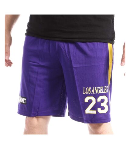 Miami Short de Basket Violet Homme Sport Zone - L