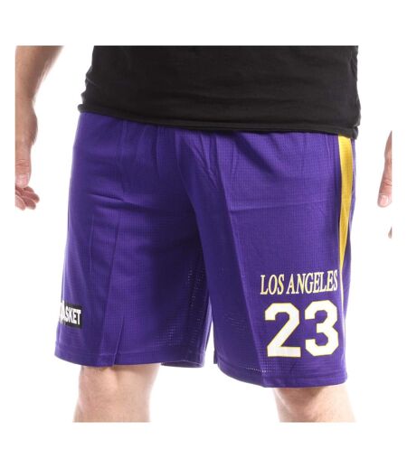 Miami Short de Basket Violet Homme Sport Zone - L