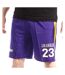 Miami Short de Basket Violet Homme Sport Zone - L