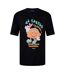 T-shirt Motif/style Imprimé Graphique Genie Homme Noir Hugo-1