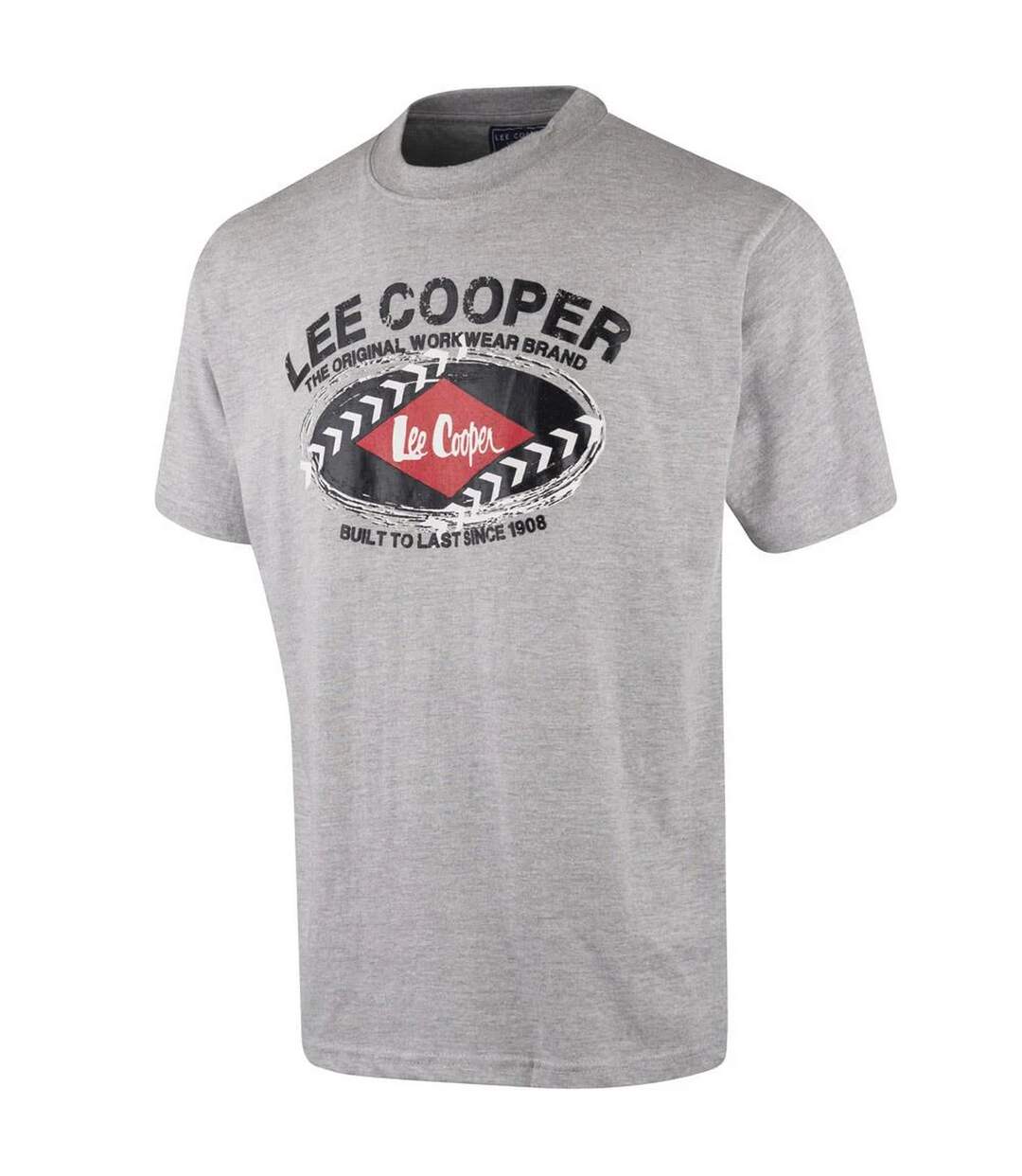 T-shirt homme gris chiné Lee Cooper