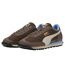 Womens/ladies Easy Rider Suede Trainers Brown Blue Puma-4