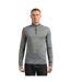 Mens Landy Space Dye Quarter Zip Midlayer Black Marl ALTRYN-2