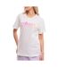 T-shirt ecru femme adidas w lin spw gt-1
