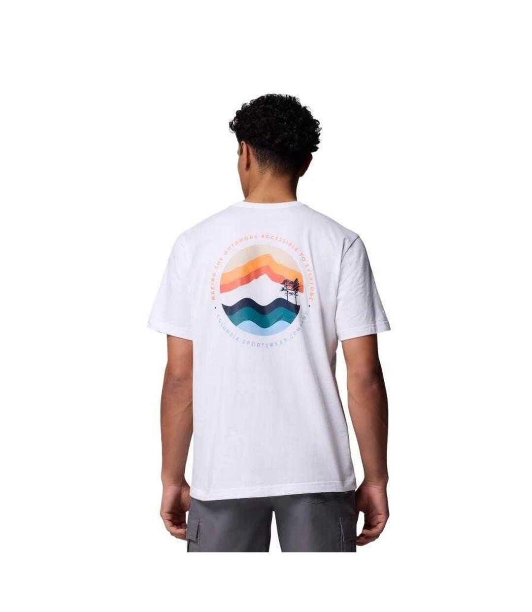T-shirt  Kettle River Homme Blanc Columbia-3