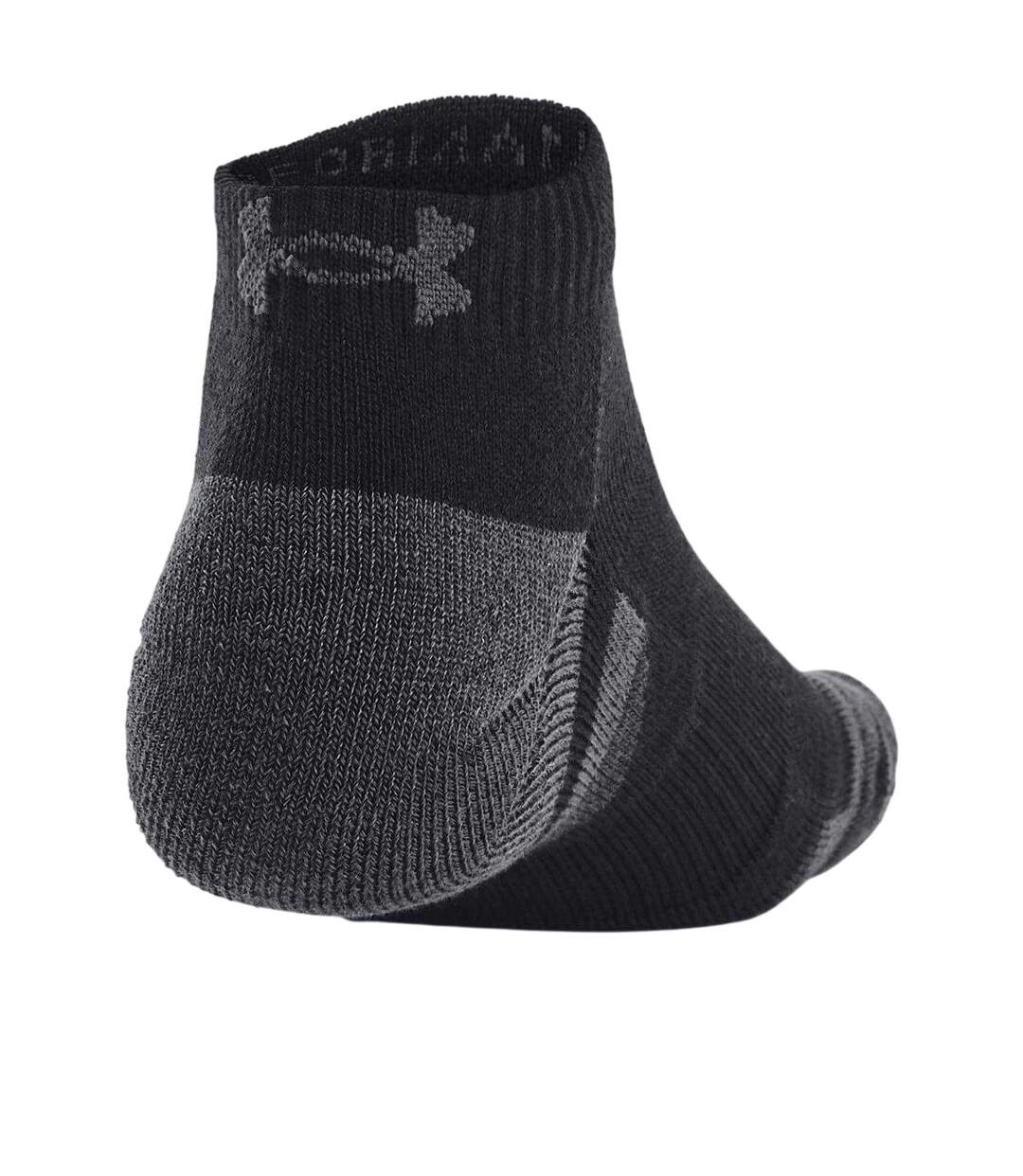 Pack Of 3  Unisex Adult Performance Tech Ankle Socks  Black Under Armour-2