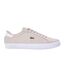 Mens Powercourt Leather Flat Trainers Grey White Lacoste-1