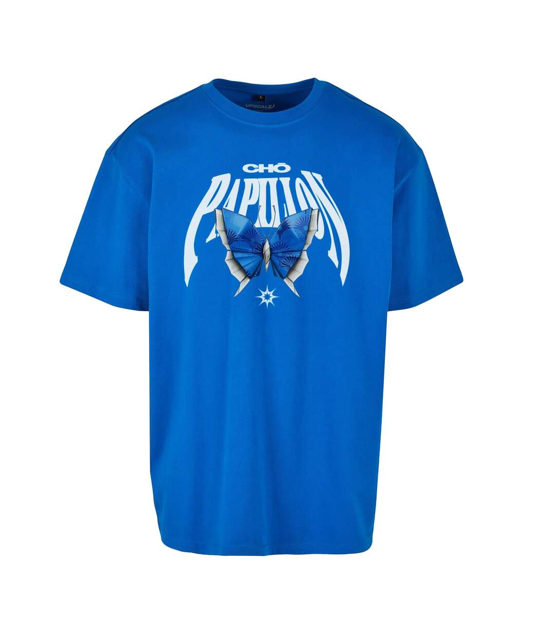 Mens Origami Heavy Oversized T-shirt Bleu Cobalt Mister Tee-2