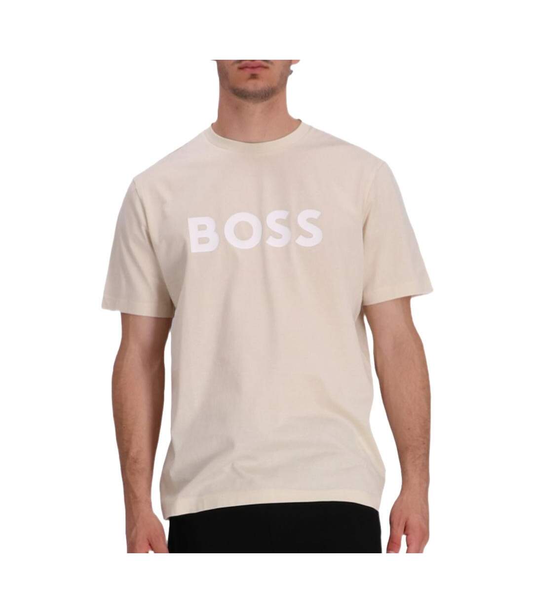 T-Shirt beige homme hugo boss tiburt 354-1