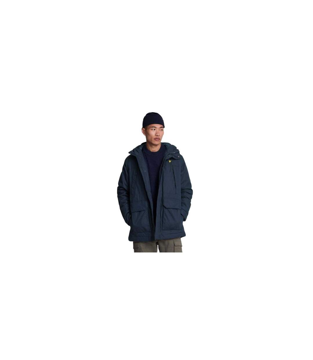 Parka À Capuche Ajustable Homme Bleu Lyle & Scott-1