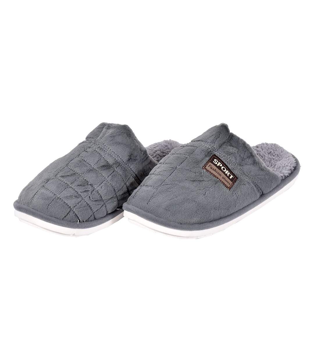 Pantoufles homme SPORT Fashion Confort et Qualité Supérieure 2113 Gris