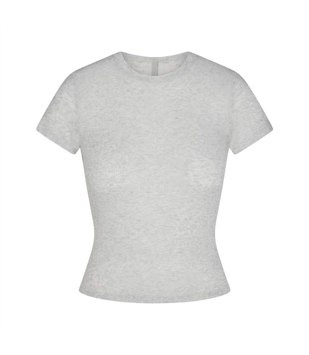 Womens/ladies Crew Neck T-shirt Light Heather Grey Skims-2