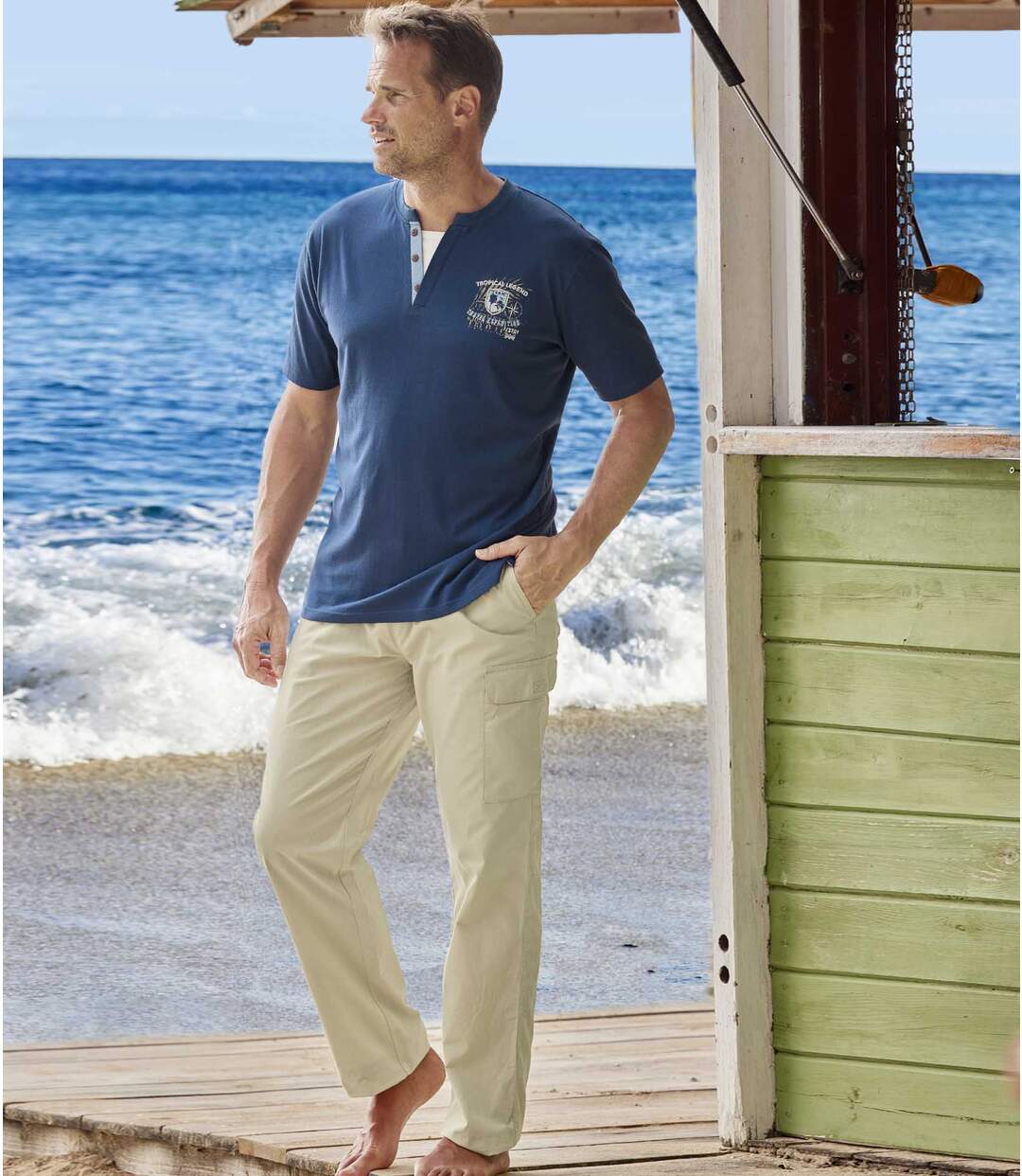 Comfortabele broek in cargostijl-2