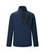 Haut Polaire À Col Montant Zippé Motif/style Panneau Contrasté Frankie Homme Bleu Marine Noir Regatta-2