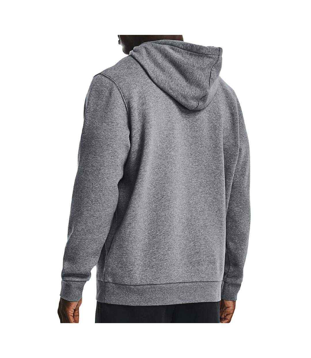 Sweat à capuche gris homme under armour essential fleece hoodie-2