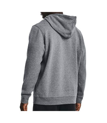 Sweat à capuche gris homme under armour essential fleece hoodie