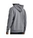 Sweat à capuche gris homme under armour essential fleece hoodie-2