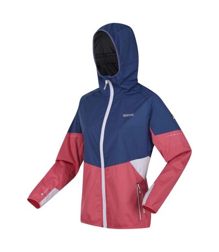 Womens/ladies Tarvos V Colour Block Lightweight Soft Shell Jacket Fruit Dove Dusty Denim Regatta