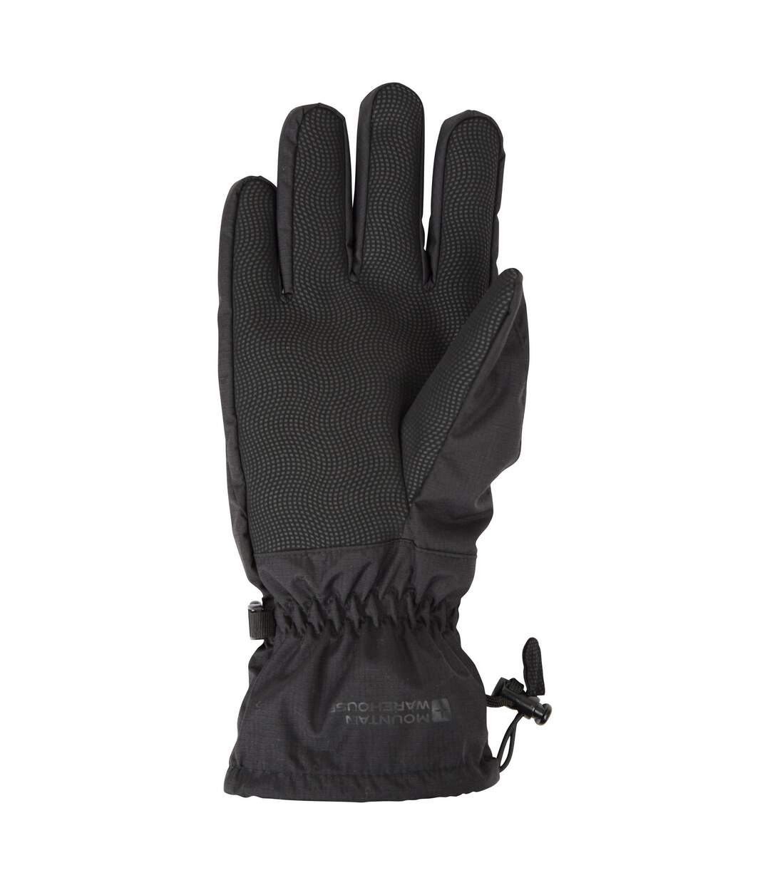 Mens waterproof ripstop gloves black Mountain Warehouse-2