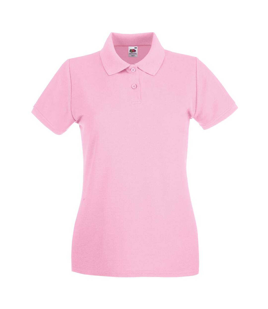 Polo Premium Femme Rose Clair Fruit Of The Loom-1