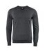 Mens Oakville V Neck Sweatshirt Anthracite Melange Cutter & Buck-4