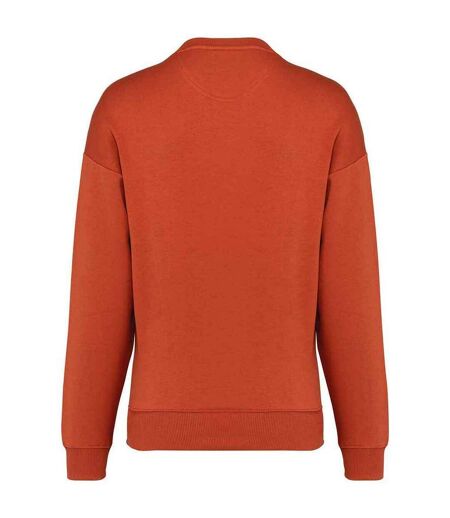 Womens/ladies oversized sweatshirt burnt brick Native Spirit