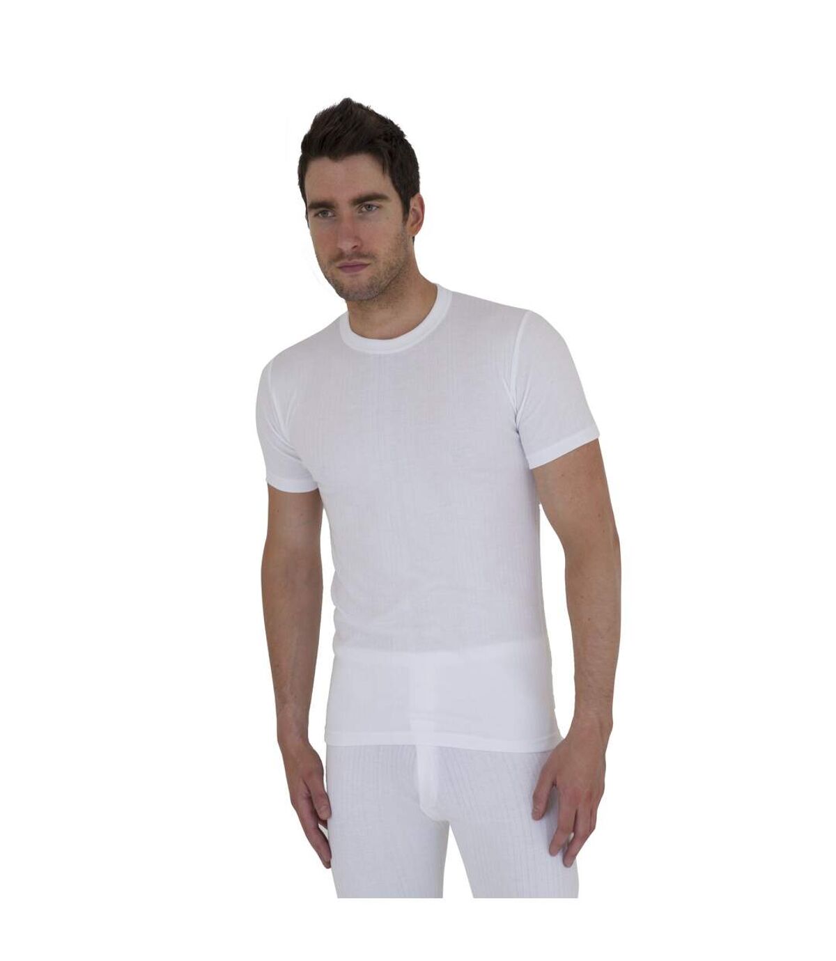 T-shirt thermique à manches courtes - Homme (Blanc) - UTTHERM2