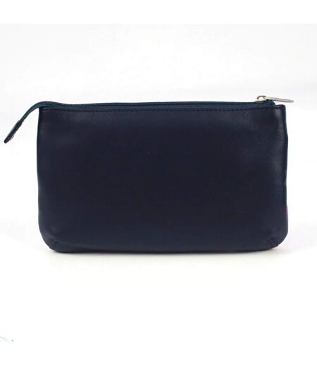 Eastern Counties Leather Nellie Leather Coin Purse (Navy/Fuchsia) (One Size)