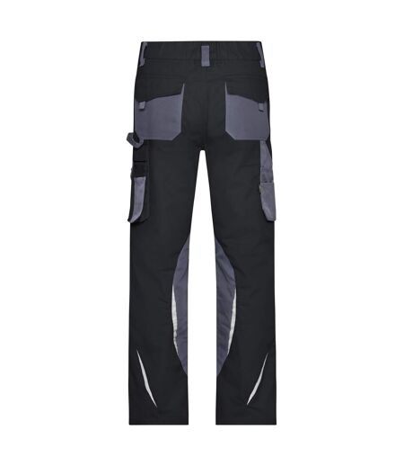 Pantalon De Travail Homme Noir Carbone James And Nicholson