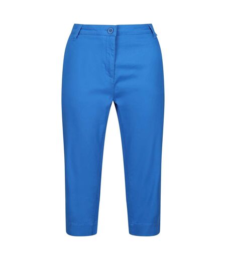 Womens/ladies bayletta capri trousers sonic blue Regatta