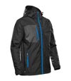 Stormtech Mens Olympia Soft Shell Jacket (Black/Azure Blue)