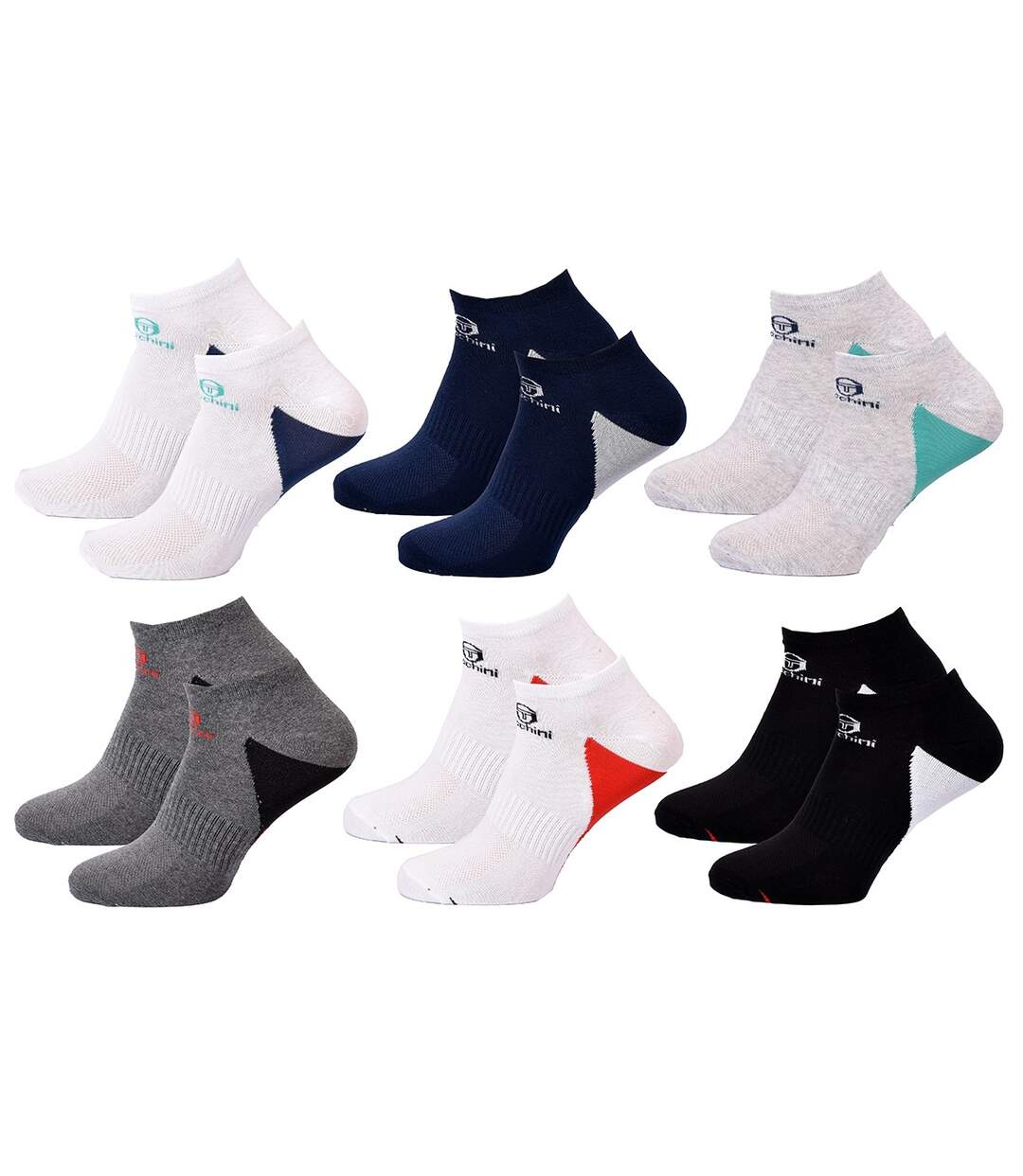 Chaussettes Sergio Tacchini Pack de 6 Paires MEN SNEAKER 6362-1