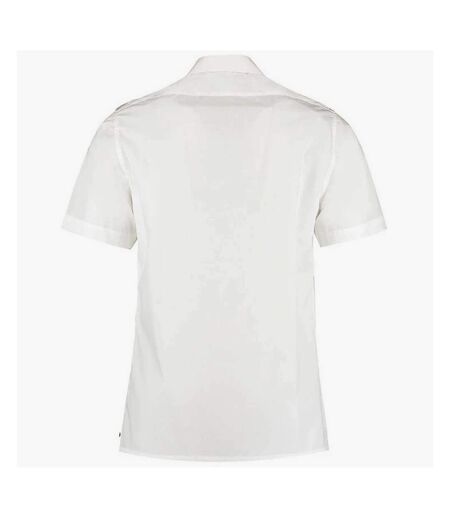 Kustom Kit Mens Short Sleeve Pilot Shirt (White) - UTBC3232